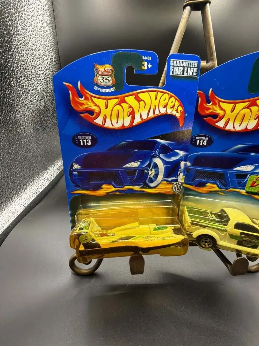 Hot Wheels 2002 Fed Fleet Series Hydroplane #113 and Dodge Power Wagon #114 Lot